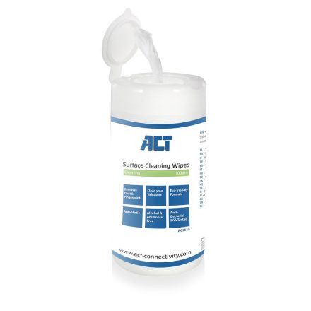 ACT AC9515 Surface Cleaning Wipes 100db