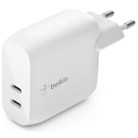 Belkin BoostCharge Dual USB-C PD Wall Charger 40W White