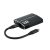 Gembird A-CM-HDMIF2-01 USB-C to dual HDMI adapter 4K 60Hz Black