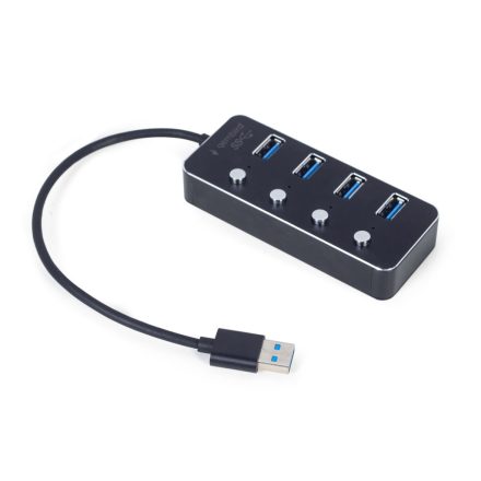 Gembird UHB-U3P4P-01 4-portos USB3.1 HUB Black