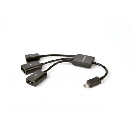 Gembird UHB-OTG-02 OTG 3-portos USB2.0 HUB Black