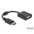 DeLock DisplayPort 1.2 male to VGA female Adapter Black