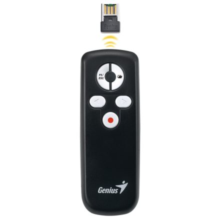 Genius 100 Smart Wireless Presenter Red Laser Black