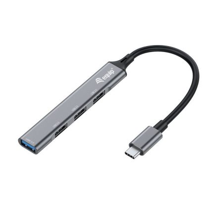 EQuip 4-Port USB 3.0/2.0 Hub USB-C Grey