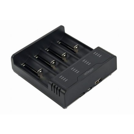 Gembird BC-USB-02 Ni-MH + Li-ion Fast Battery Charger Black