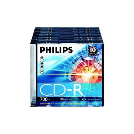 Philips CD-R 80 52x Slim 1db-os (1-es címke)