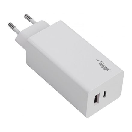 Akyga AK-CH-20 USB-C USB-A PD GaN 5-20V / 1,5-5A 100W White