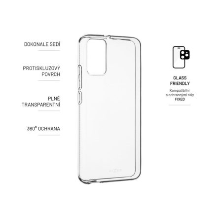 FIXED TPU Gel Case for TCL 403, clear, Mobiltelefon Kiegészítő