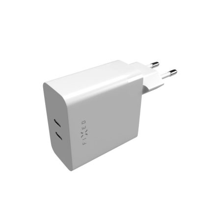 FIXED Dual USB-C Mains Charger PD support 65W White