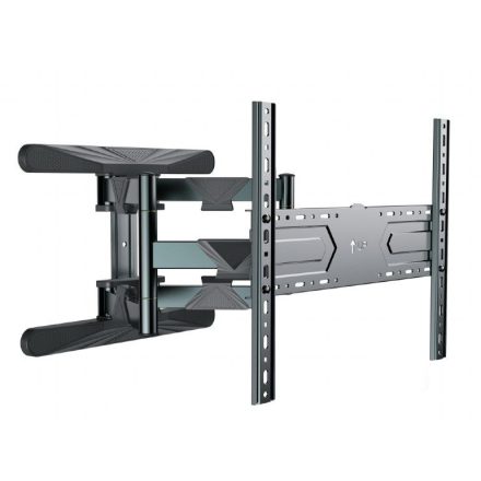 Gembird WM-80ST-01 Full-motion TV wall mount 40”-80” Black