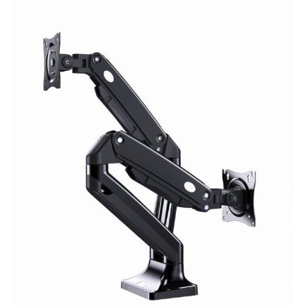 Gembird MA-DA2-03 Full-motion desk 2-display mounting arm 17”-35” Black