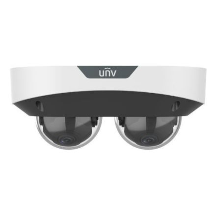 Uniview 2x2MP kétlencsés Multiview dómkamera, 2x2,8mm-es objektívvel, 2db beépített mikrofonnal