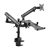 Gembird MA-DA3-02 Desk mounted adjustable monitor arm with notebook tray (full-motion) 17"-32" Black