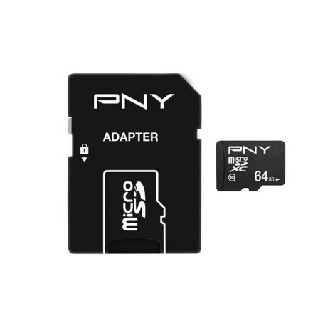 PNY 64GB microSDXC Performance Plus Class 10 + adapterrel