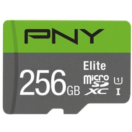 PNY 256GB microSDXC Elite Class 10 UHS-I V10 A1 + adapterrel