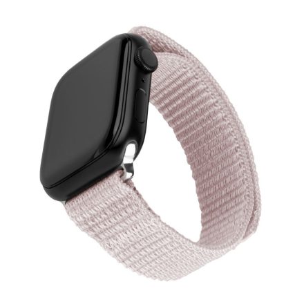 FIXED nylon sportos óraszíj Apple Watch 42/44/45mm-es okosórához, rózsa arany FIXNST2-434-ROGD