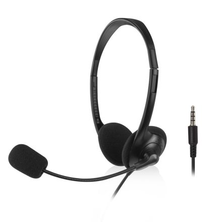 ACT AC9330 Headset with 3.5mm audio jack Black