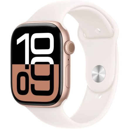 Apple Watch S10 GPS 42mm Rose Gold Alu Case with Light Blush Sport Band S/M