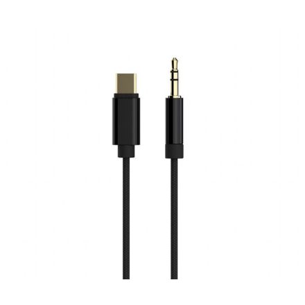 Gembird CCA-CM3.5M-1.5M USB type-C to stereo 3.5 mm AUX cable 1,5m Black