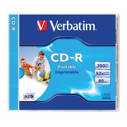 Verbatim CD-R 80 52x Normál tok 1db-os (1-es címke)