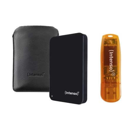 Intenso 1TB 2,5" USB3.2 Memory Drive Black + 64GB USB Stick