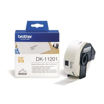 Brother DK-11201 elővágott öntapadós címke 400db/tekercs 29mm x 90mm White