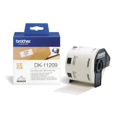 Brother DK-11209 elővágott öntapadós címke 800db/tekercs 29mm x 62mm White