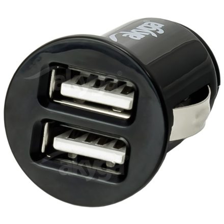 Akyga AK-CH-02 USB Adapter 12-24V/5V/2,1A 2USB Black