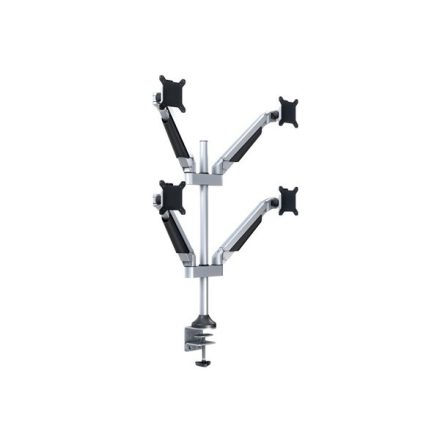 MULTIBRACKETS 4 karos asztali konzol, M VESA Gas Lift Arm Quad Silver (15-32", max.VESA: 100x100 mm, 10 kg)