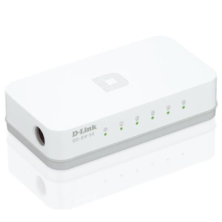 D-LINK Switch 5x100Mbps Műanyagházas Asztali, GO-SW-5E/E