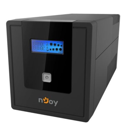 NJOY Szünetmentes 1000VA - Cadu 1000 (2 Schuko, line-interaktív, USB menedzsment, RJ11/45 vonalvédelem(1Gb/s), fekete)