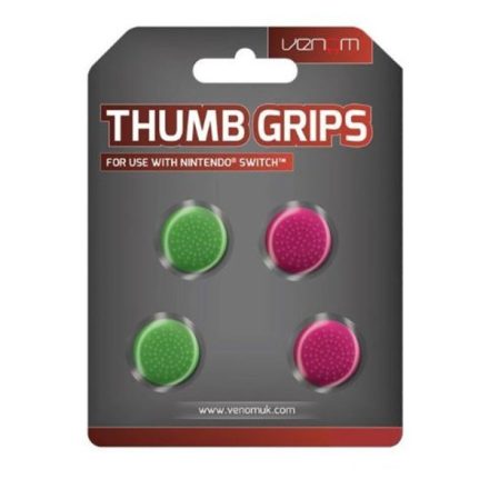 VENOM Nintendo Switch Kiegészítő Thumb Grips Pink és Zöld (4-PACK), VS4917