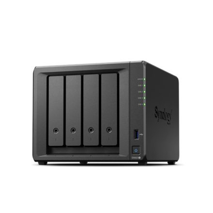 SYNOLOGY NAS 4 Fiókos AMD Ryzen R1600 2x2,6GHz, 20GB DDR4 ECC, 2x1GbE, 2xUSB3.2 - DS923+20G