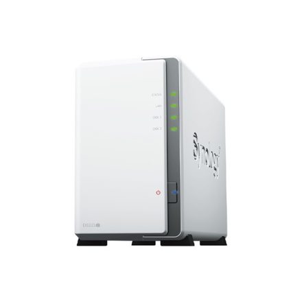 SYNOLOGY NAS 2 fiókos DS223j Realtek RTD1619B 4x1,7GHz, 1GB DDR4, 1x1GbE, 2xUSB3.2Gen1