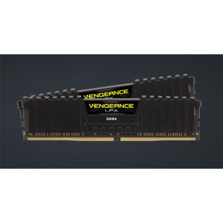 CORSAIR Memória VENGEANCE DDR4 16GB 3200MHz C16 LPX, XMP 2.0 (Kit of 2), fekete