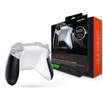 BIONIK XBOX One Kiegészítő Quickshot Pro Kontroller Ravasz csomag fehér & szürke, BNK-9022