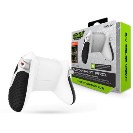 BIONIK XBOX Series S/X Kiegészítő Quickshot Pro Kontroller Ravasz csomag fehér & fekete, BNK-9074