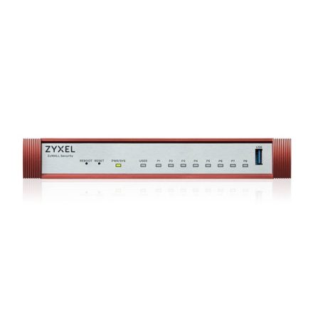 ZYXEL Tűzfal 7x1-GbE port + 1xPOE+ 1xUSB 3.0 + 1xkonzol port + 1 év Security Bundle, USGFLEX100HP-EU0102F