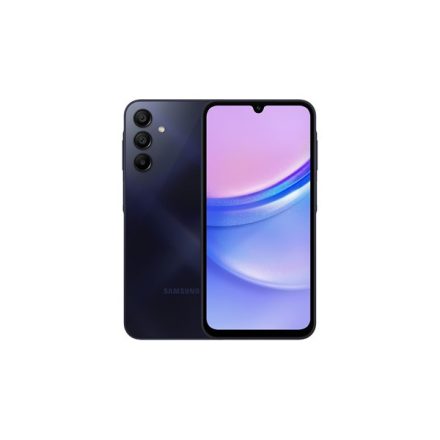 SAMSUNG Okostelefon Galaxy A15, Kékesfekete, 128GB