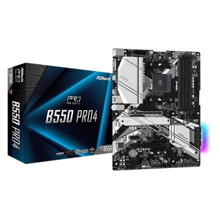 ASROCK Alaplap AM4 B550 PRO4 AMD B550, ATX