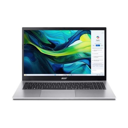 ACER Aspire AG15-42P-R7AF, 15.6" FHD, AMD Ryzen 5 5625U, 16GB, 512GB SSD, UMA, Win11 Home, ezüst