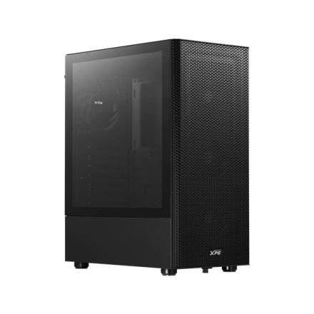 ADATA XPG Ház Midi ATX Valor MESH, 4x120mm ventilátor, Tápegység nélkül, üvegfalú, fekete