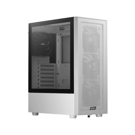 ADATA XPG Ház Midi ATX Valor MESH, 4x120mm ventilátor, Tápegység nélkül, üvegfalú, fehér