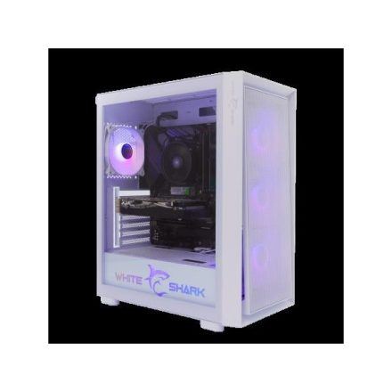 WHITE SHARK WARHEAD-3/W PC ház, E-ATX/ATX/M-ATX/ITX gamer, fehér