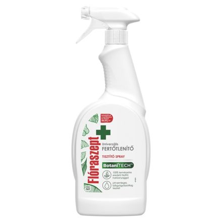 Fertőtlenítő hatású tisztítószer szórófejes 700 ml 0% klór Botanitech Univerzális Flóraszept