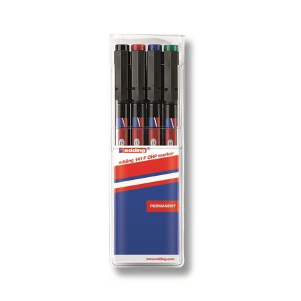 Alkoholos marker 0,6mm, 141F OHP Edding 4klt