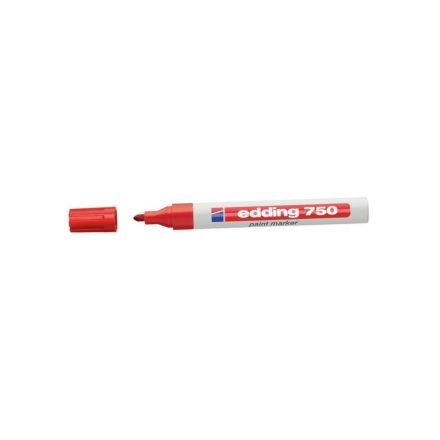 Lakkmarker 2-4mm, kerek Edding 750 piros 