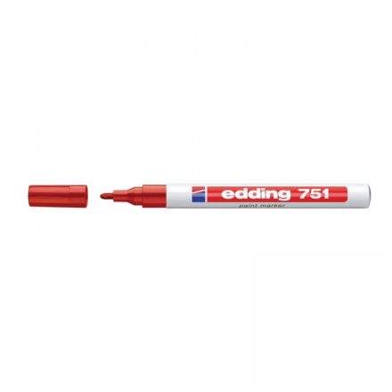 Lakkmarker 1-2mm, kerek Edding 751 piros 