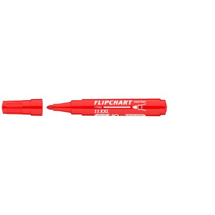 Flipchart marker vízbázisú 3mm, kerek Artip 11XXL piros 