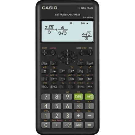 Számológép tudományos 252 funkciós Casio FX 82 ES PLUS 2 fekete